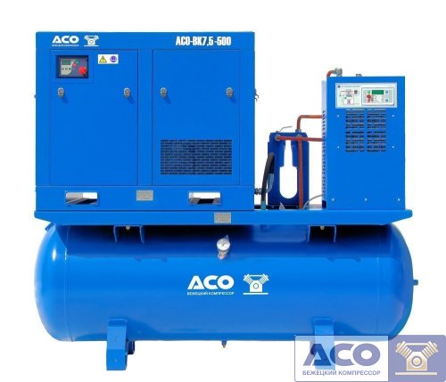 Винтовой компрессор АСО-ВК7,5/13М2.ОВ-500 Бежецкого завода АСО