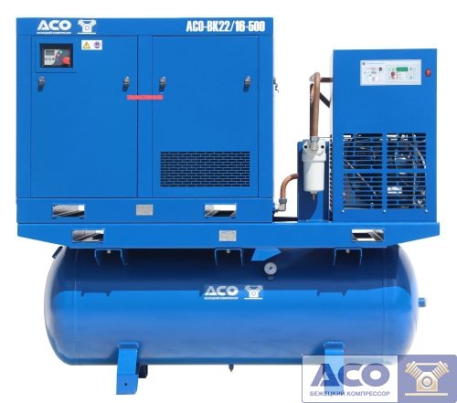 Винтовой компрессор АСО-ВК22/16М2.ОВ-500 Бежецкого завода АСО
